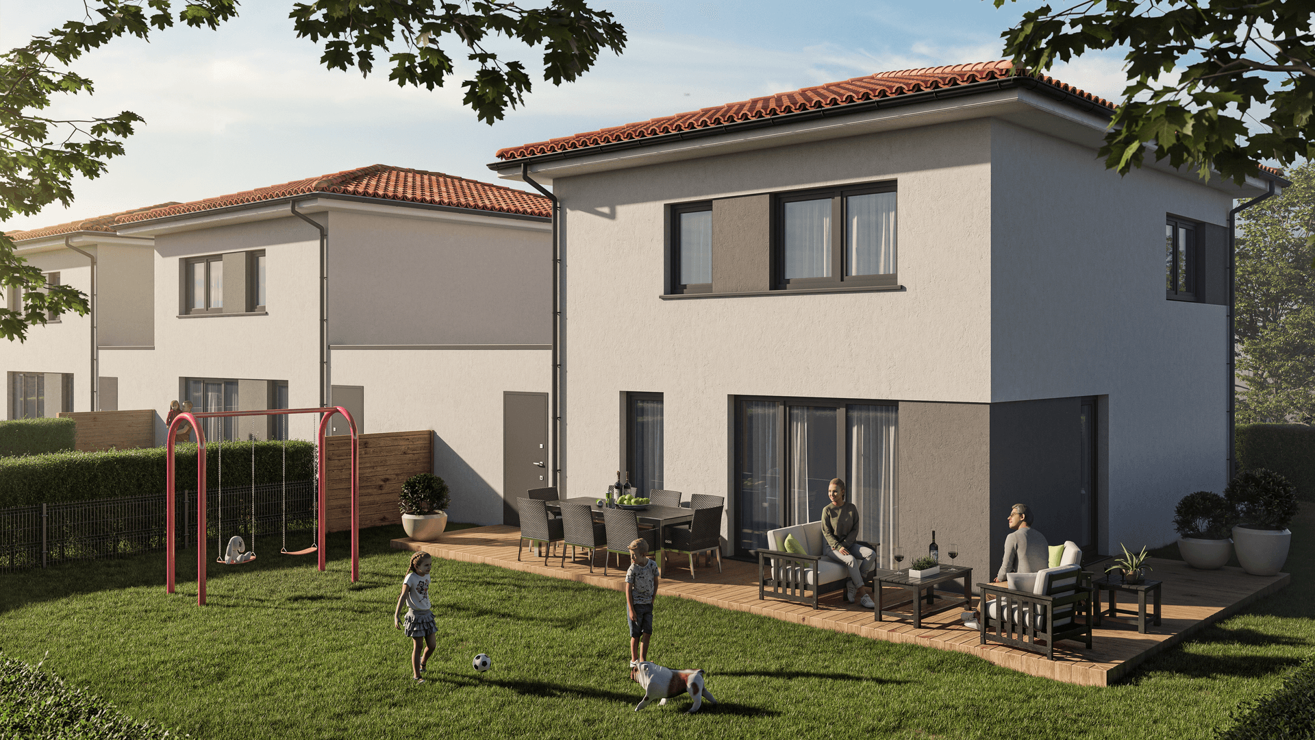 Photo extérieur d'une villa de la résidence les Villas des Iris