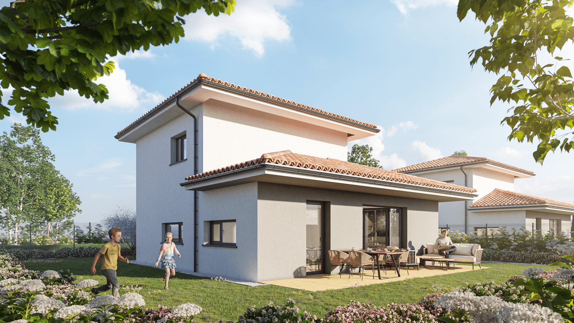 Photo extérieur d'une villa du programme les Villas du Lys